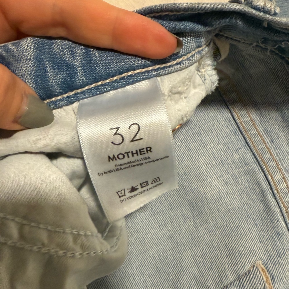 MOTHER Superior The Scooter Ankle Jeans Don’t Be a Square Wash size 32 - Picture 9 of 10